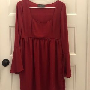 Red Babydoll style dress